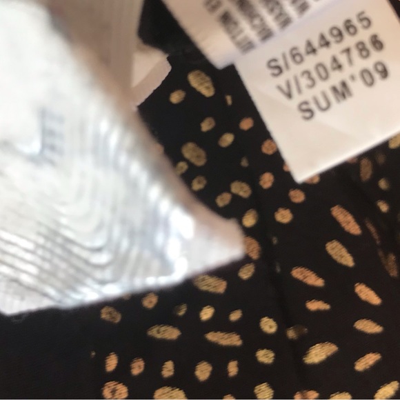Gap Kids size 8 regular black skirt gold pattern hidden inner elastic adjustors - Picture 4 of 8